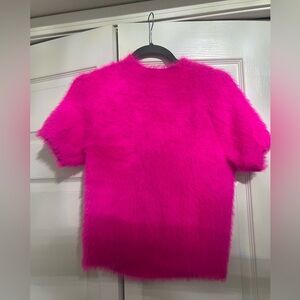 Pilcro Fuzzy pink sweater size medium